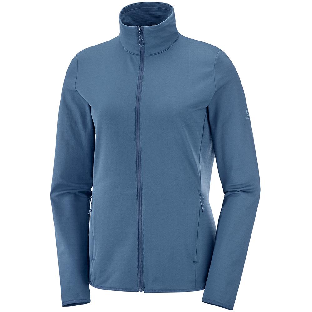 Salomon Mellemlag Dame Mørke - OUTRACK FULL ZIP W (KMFVD-4908)